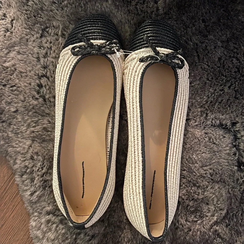 New without tags: Raffia Ballet Flats - Picture 3 of 4